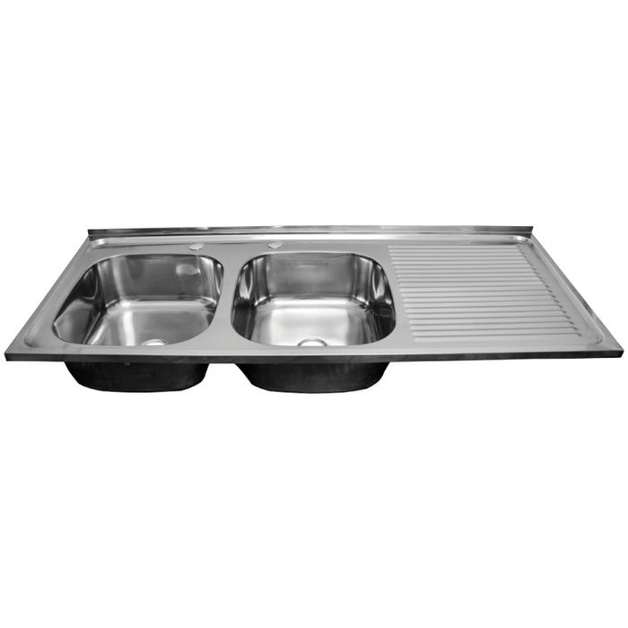 Lavaplato Inox.Brill.1200X500 Sec.Izq.Perf.Comb.+Desague