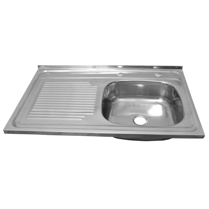 Lavaplato Inox. Brill. 800X500 Sec.Izq.Perf. Combin.+ Desague