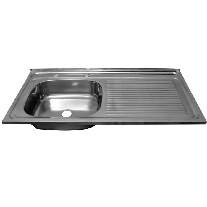 Lavaplato Inox. Brill. 1000X500 Sec. Der. Perf. Comb. + Desague