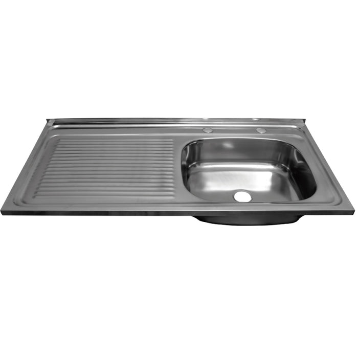 Lavaplato Inox. Brill. 1000X500 Sec. Izq. Perf. Comb. + Desague