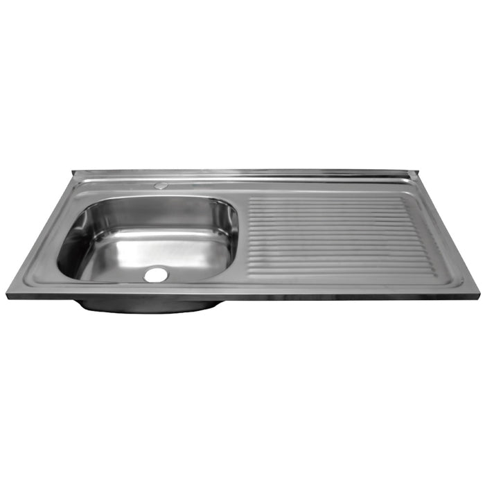 Lavaplato Inox. Brill. 1000X500 Sec. Der. Perf. Monom. + Desague
