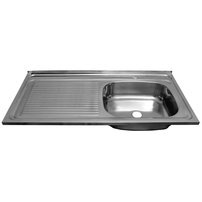 Lavaplato Inox. Brill. 1000X500 Sec. Izq. Perf. Monom. + Desague